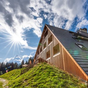 Inmitten der Natur die Oberhauser Hütte