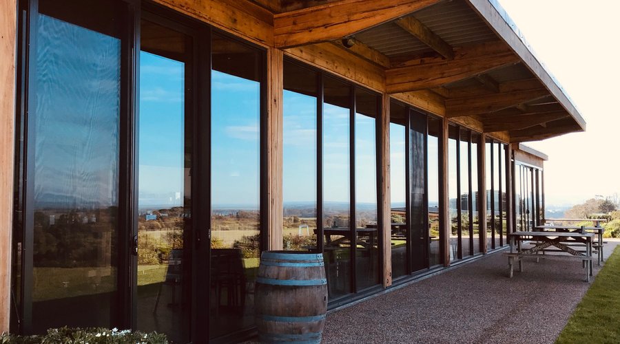 The front of Gurneys stunning Cellar Door