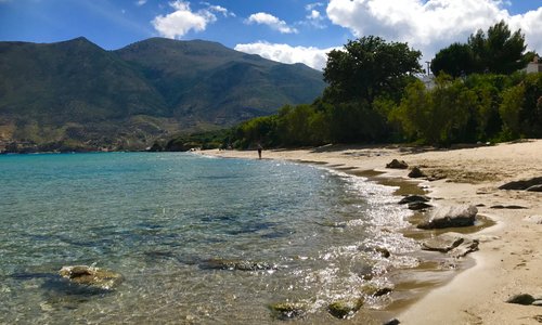Skoutari beach in juni 2019, heerlijk rustig !