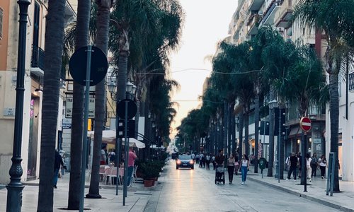 Main street in Brindisi city center 