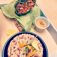 Jackfruit tinga wrap!!!! 🔥