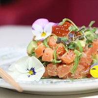 Salmón cake