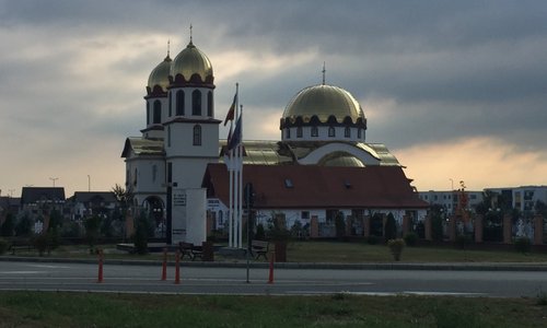 getting closer to the Orthodox Church of Ghimbav
