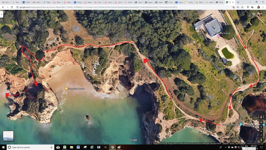Map to Submarine Beach