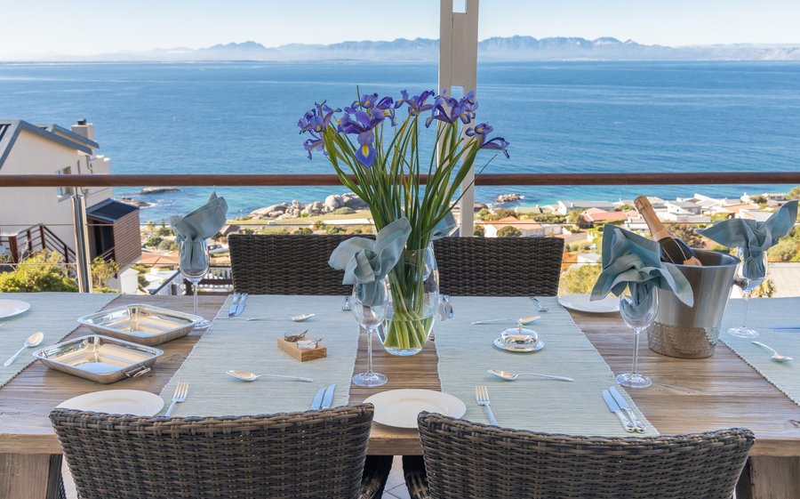 Patio view across False Bay