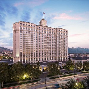 The Grand America Hotel in Salt Lake City, image may contain: City, Urban, Neighborhood, Cityscape