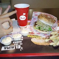 Hamburguesa prestísima en BBQ Crunch