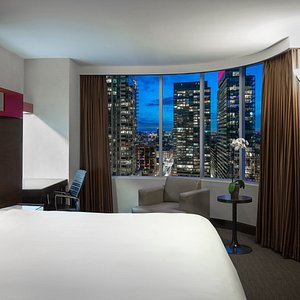 King bed with City View