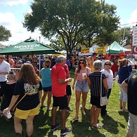 One of the food areas with a large variety of food choices.
