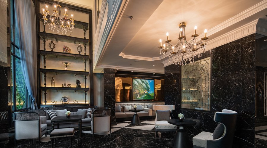 This is the Lobby lounge - reception area of La Sinfonía del Rey Hotel.