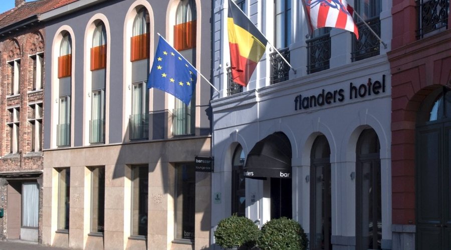 Flanders Hotel in the historic city centre of Bruges, Belgium.
