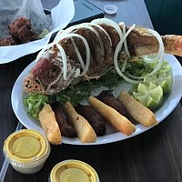 Fried whole fish ( Snapper)