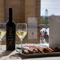 Fino con Berenjenas e ibéricos