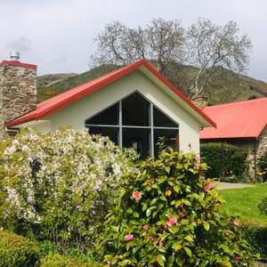 Lodge and old restored homestead