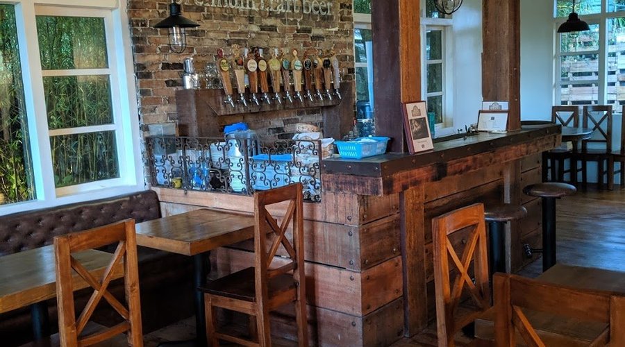 Bar area with craft beers. 