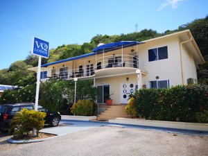 VQ3 Lodge in Christmas Island, image may contain: Hotel, Villa, Plant, Car
