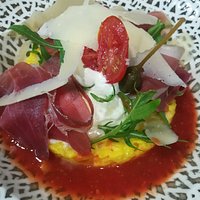 Risotto safran, burrata et parme