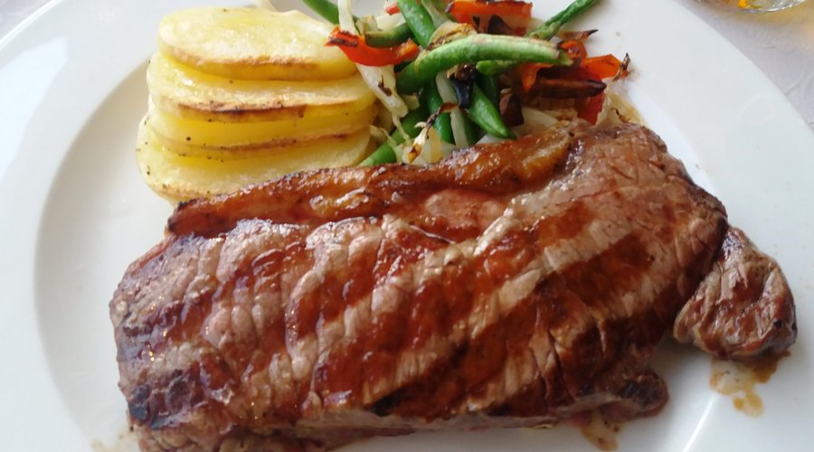 úžasný steak