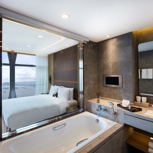 One-Eight-One Hotel & Serviced Residences in Hong Kong, image may contain: Interior Design, Home Decor, Penthouse, Chair