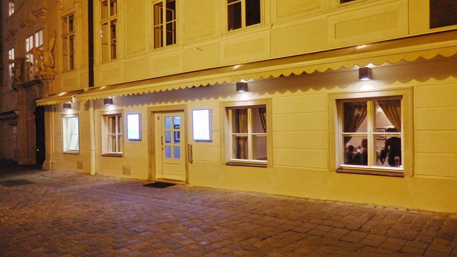 Herbstlicher Abend in Wien 1010, Kurrentgasse 12