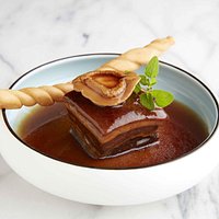 Braised Pork Belly with Baby Abalone