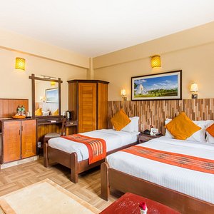 Pokhara Choice Inn in Pokhara, image may contain: Hotel, Resort, Furniture, Monitor