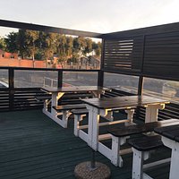 ...outdoor seating on the patio