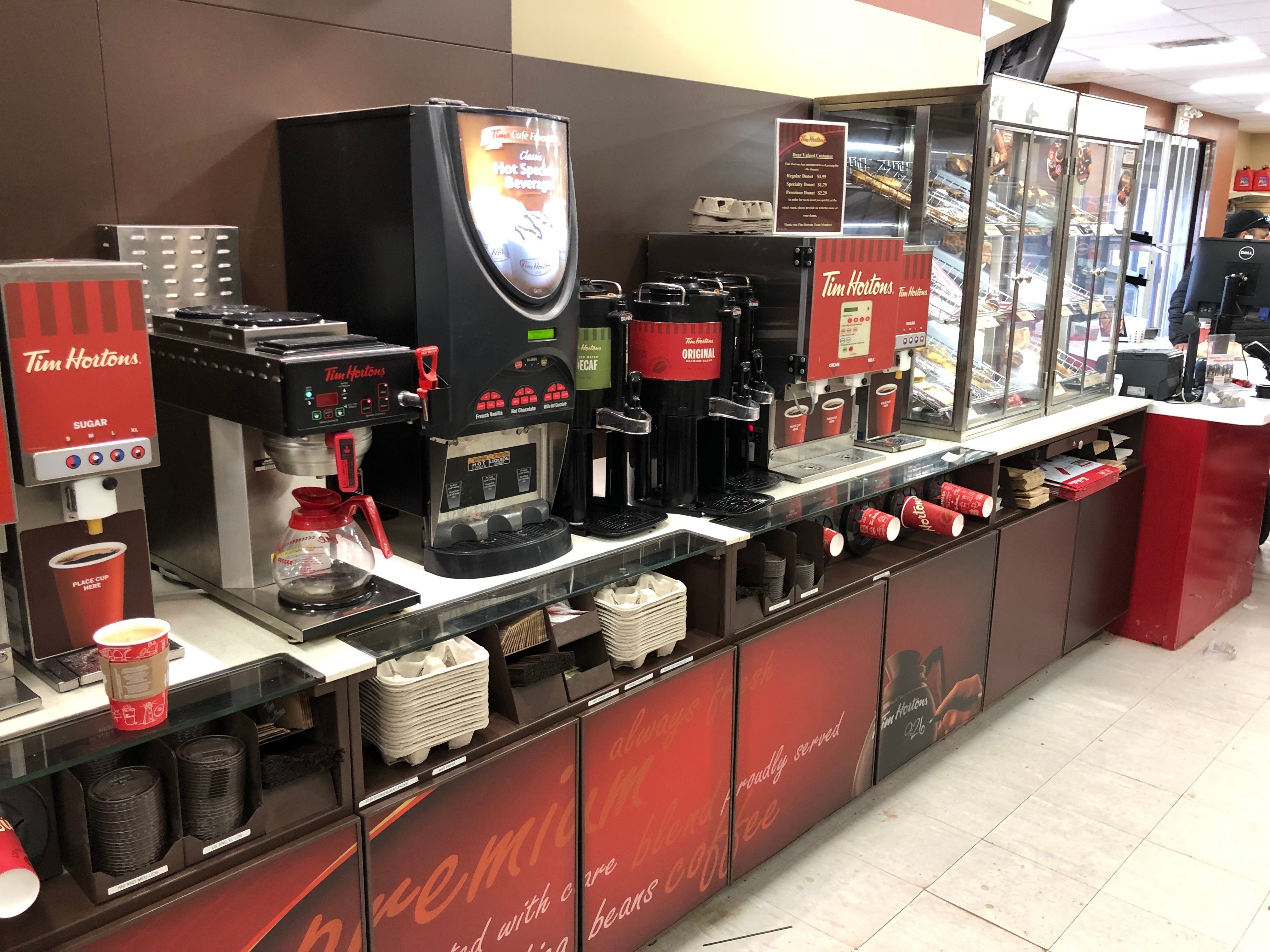 Tim hortons coffee machine outlet