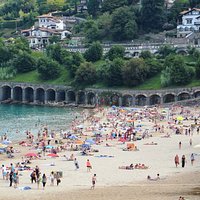 Playa de Malkorbe Hondartza en Guetaria