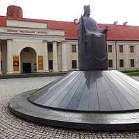 The monument and the National Museum of Lithuania