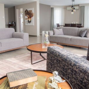 Living room for 3 bedroom apartment
