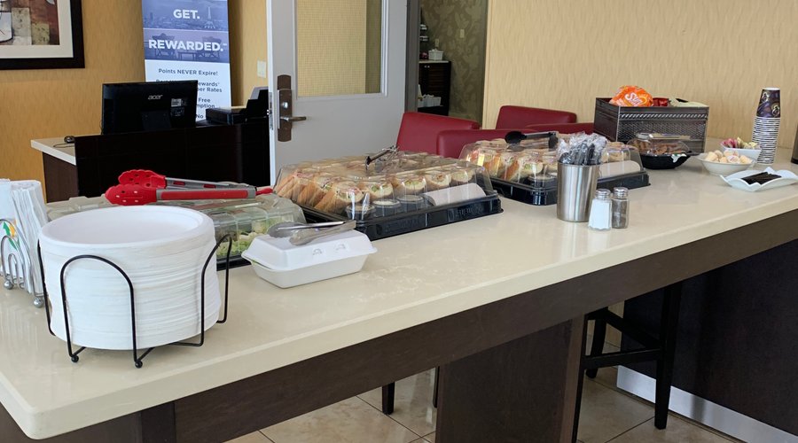 Meeting room lunch