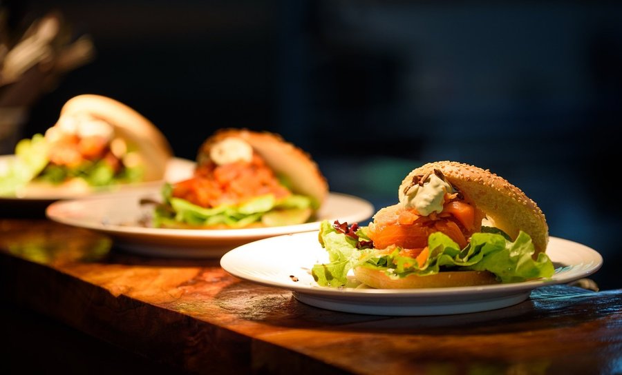 Anatoki salmon bagel