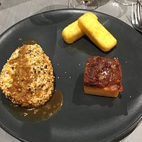 Poulet en croûte de pistache et champignon