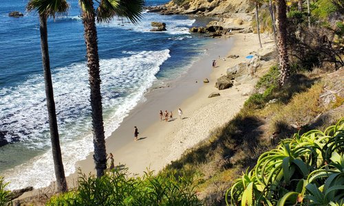 Rockpile Beach in Laguna Beach.  This was a stop where we were able to spend time exploring.
