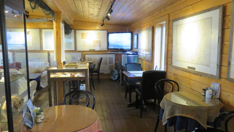 Eating area in Nymph Cafe