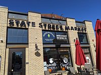 Inside the State Street Marketplace and Monkey Fist Brewing Co.