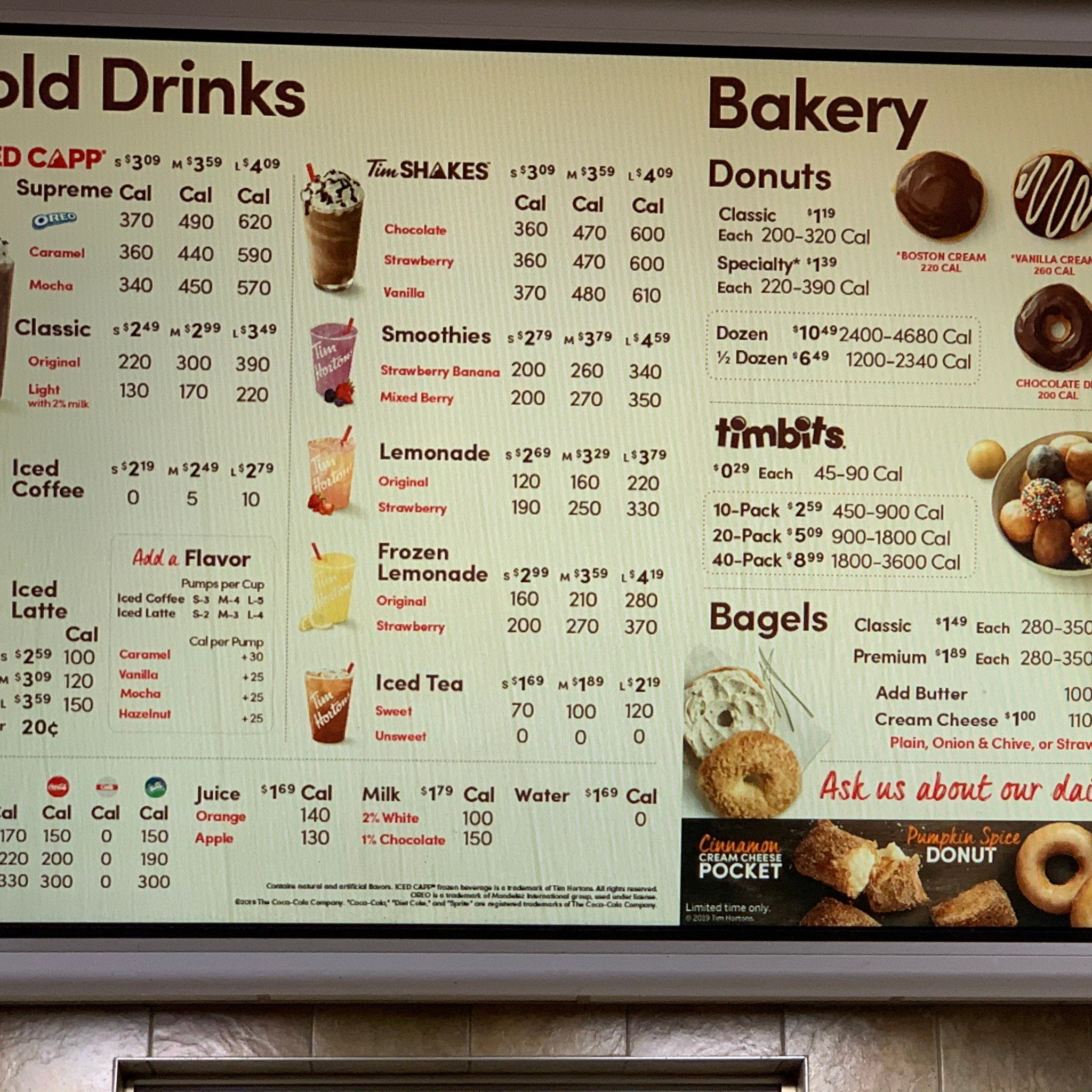 TIM HORTONS Brewer Menu Prices Restaurant Reviews Tripadvisor