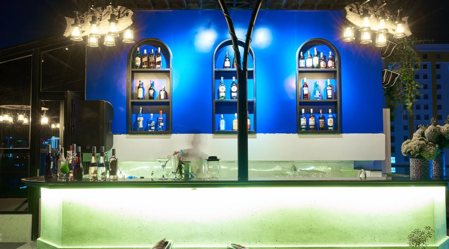 Rooftop sky bar