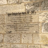 Information plate for Eglise-Collegiale Saint-Martin