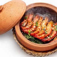 Prawn on Hot Stone