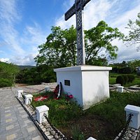 A cross to a private of the Russain army Arkhip Osipov who sacrificed his life not to let the enemy capture the fort he and his comrades defended. It happened in March 1840.