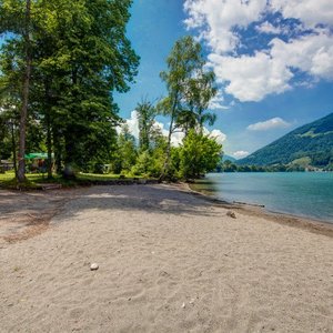 Sandstrand direkt beim Camping