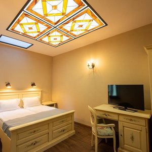 Double deluxe room, in the first building, especially designed for travelers who are on holidays.  