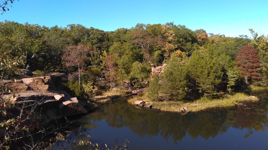 Man made lake where mining used to be done