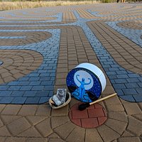 Traverse City's Botanical Gardens' labyrinth, new October 2019.