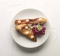 Orella de porc duroc i kimchi
Oreja de cerdo duoc y kimchy