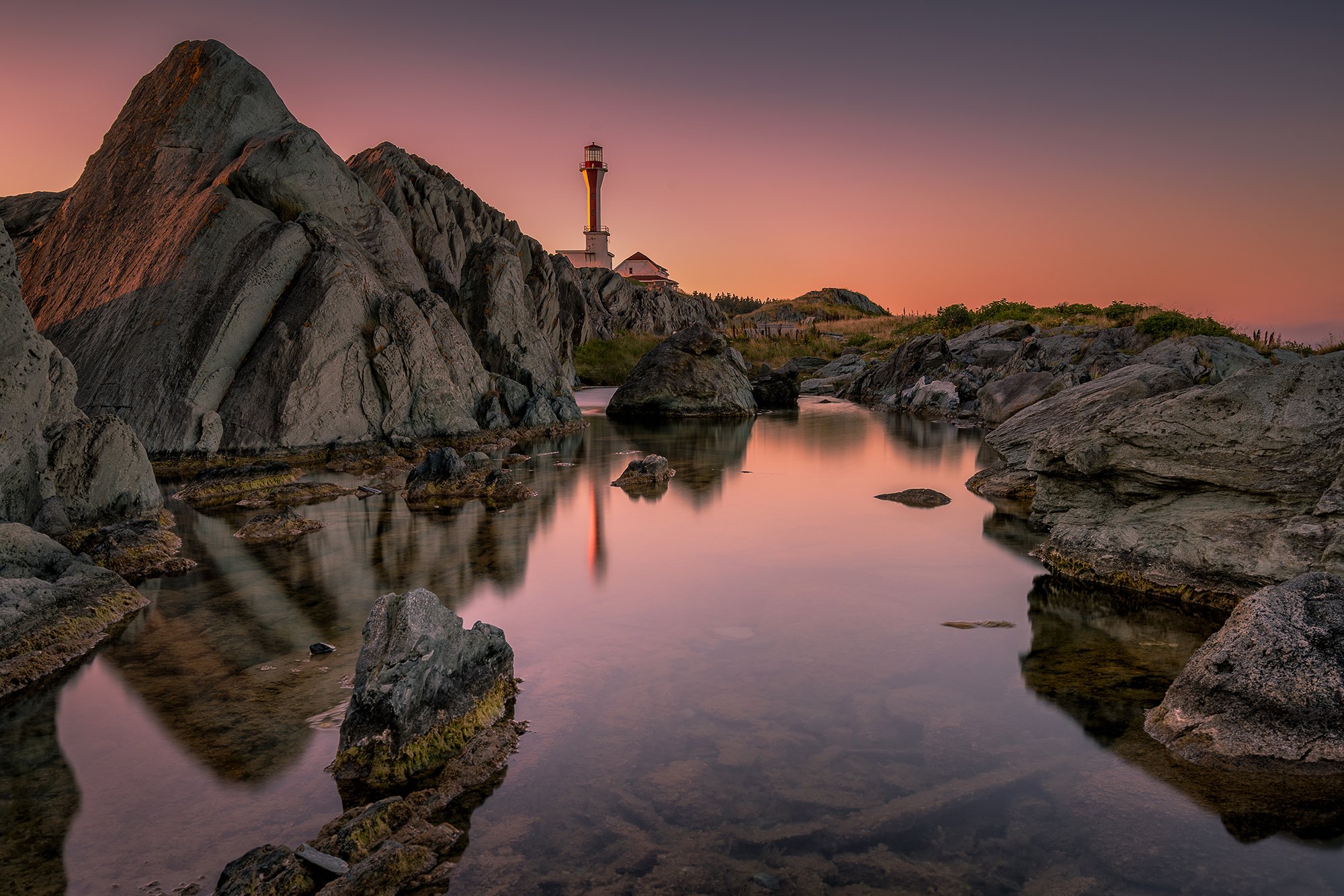 13x19 Cape Forchu Lighthouse in Yarmouth, Nova Scotia, Halifax, South West Nova Wall Art, hotsell Photography, Nature Landscape, canvas, Fine Art