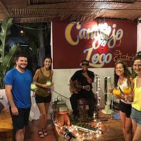Latin Hendrix and his unique show at the Crazy Crab!!