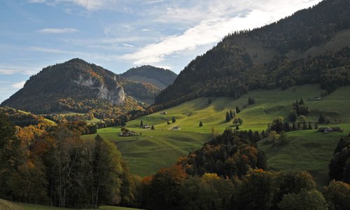 paysage proche de Gruyères